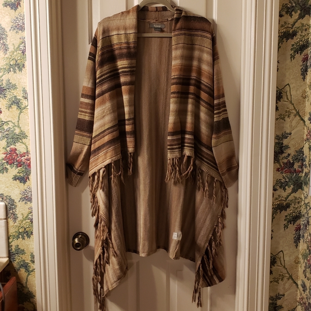 Natural Reflections Tan Knit Cardigan